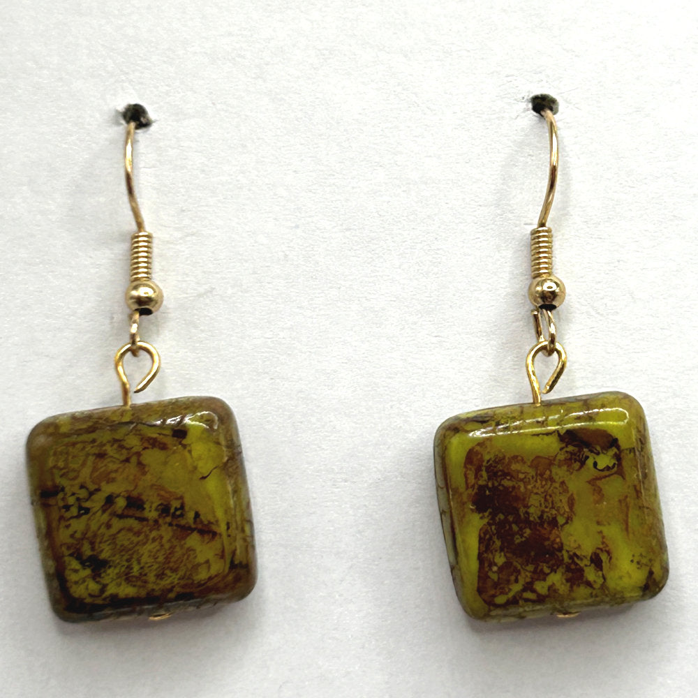 Earthy Square Earrings
