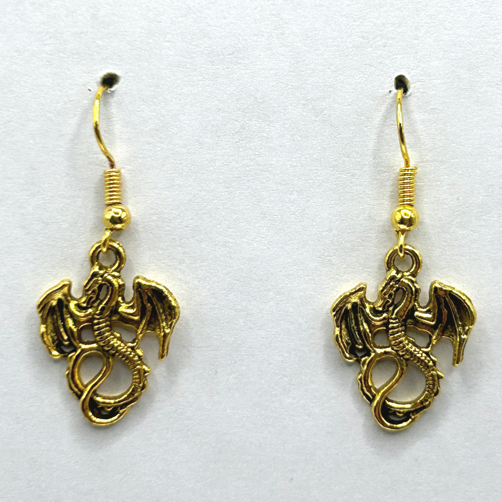 Golden Dragon Earrings