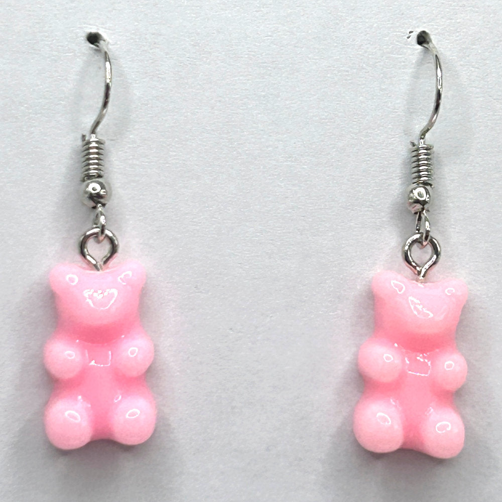Baby Pink Gummy Bear Earrings