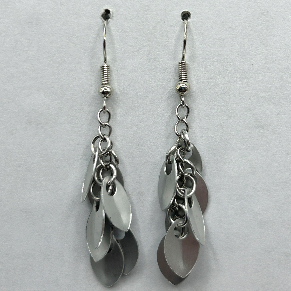 Aluminum Shaggy Tag Earrings