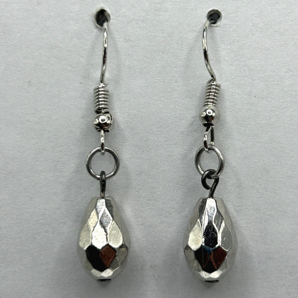 Faceted Teardrop Earrings