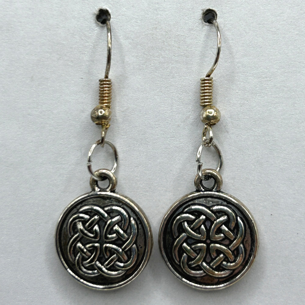 Embossed Celtic Knot Earrings