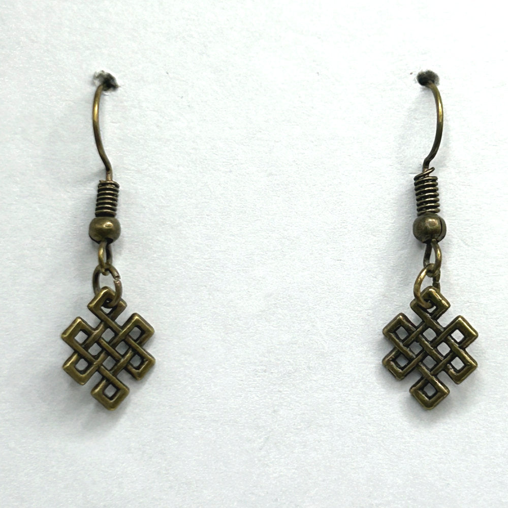 Small Bronze Celtic Knot Earrings