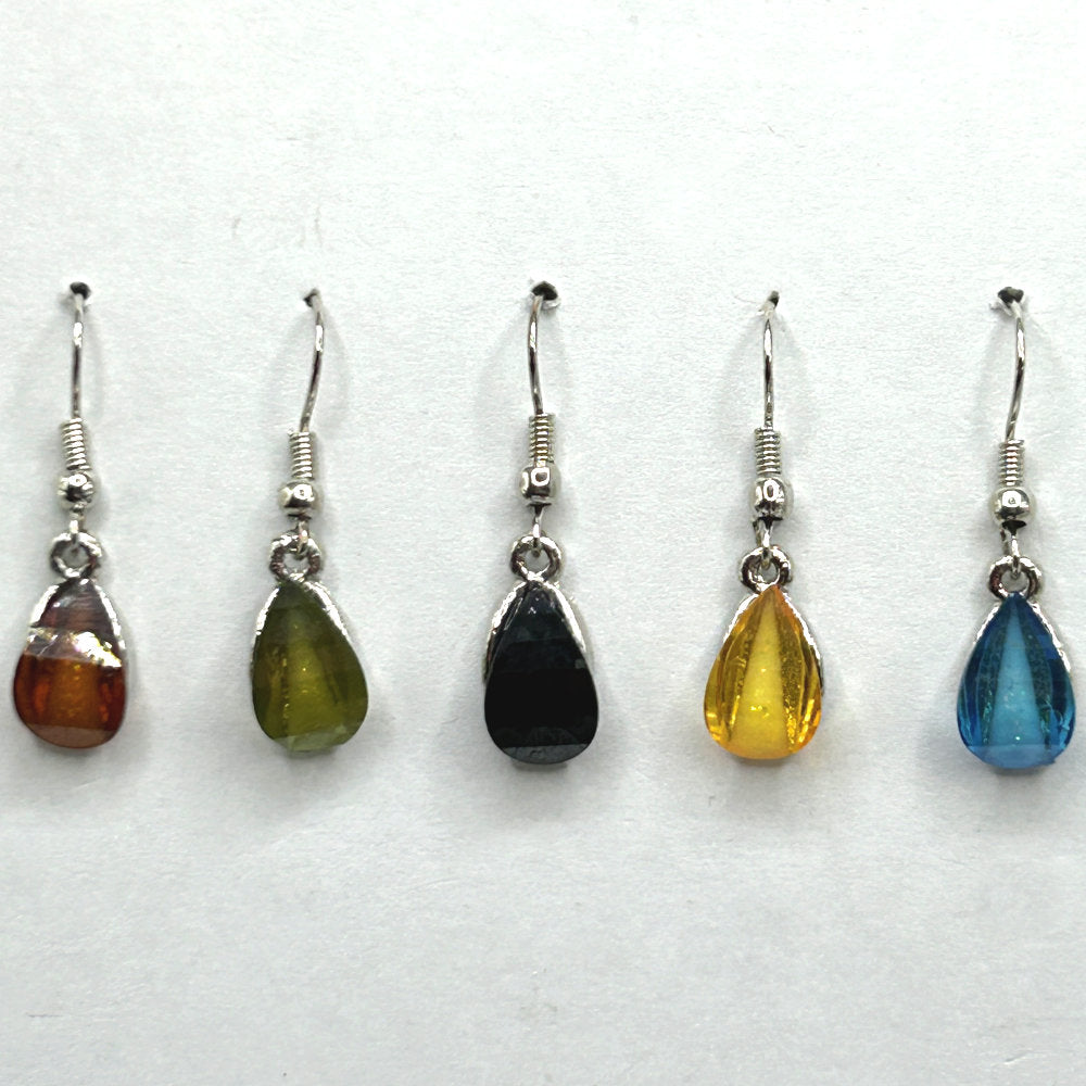 Small Curved Teardrop Earrings
