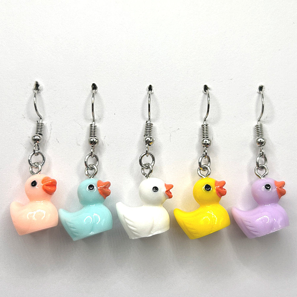 Plastic Ducky Earrings