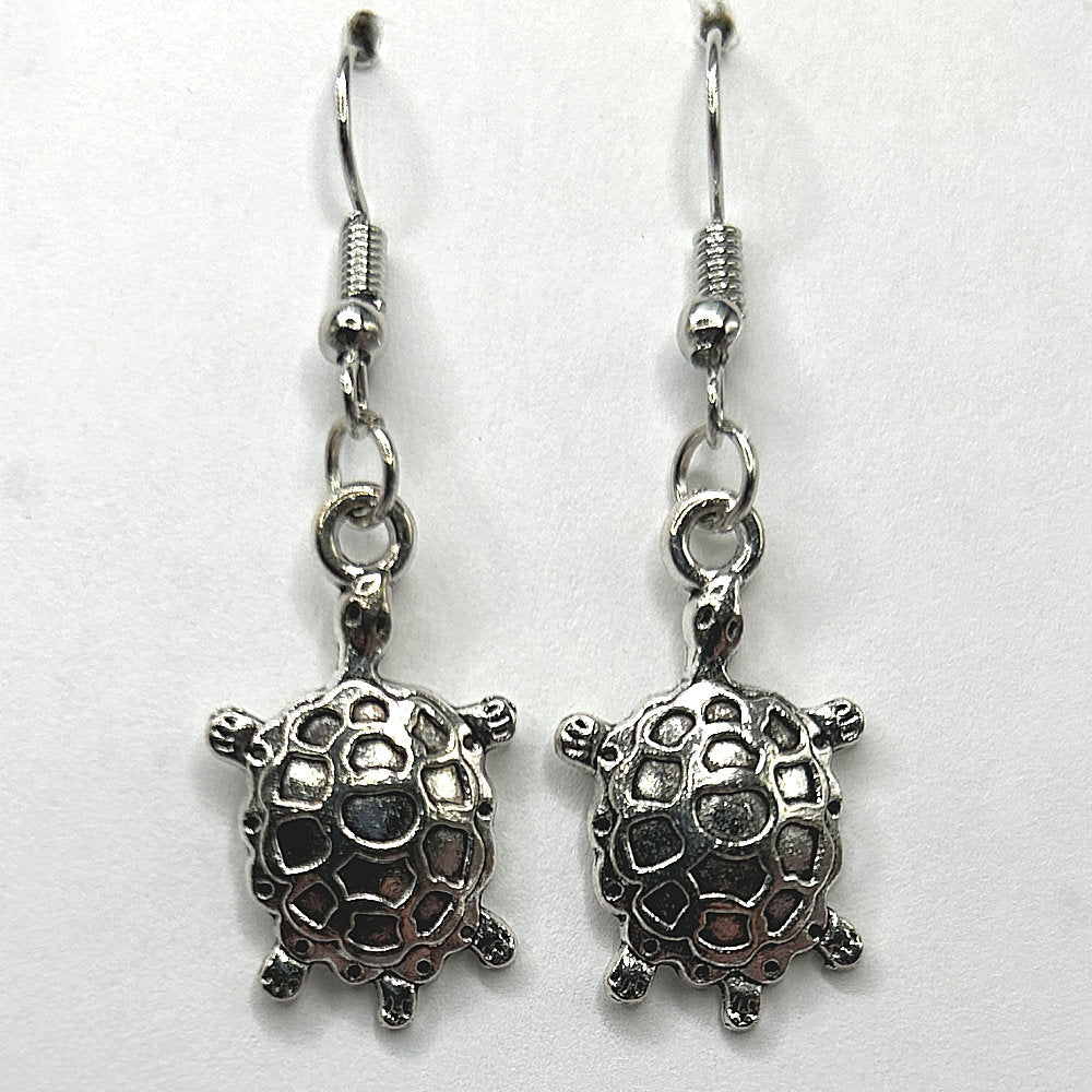 Metal Turtle Earrings