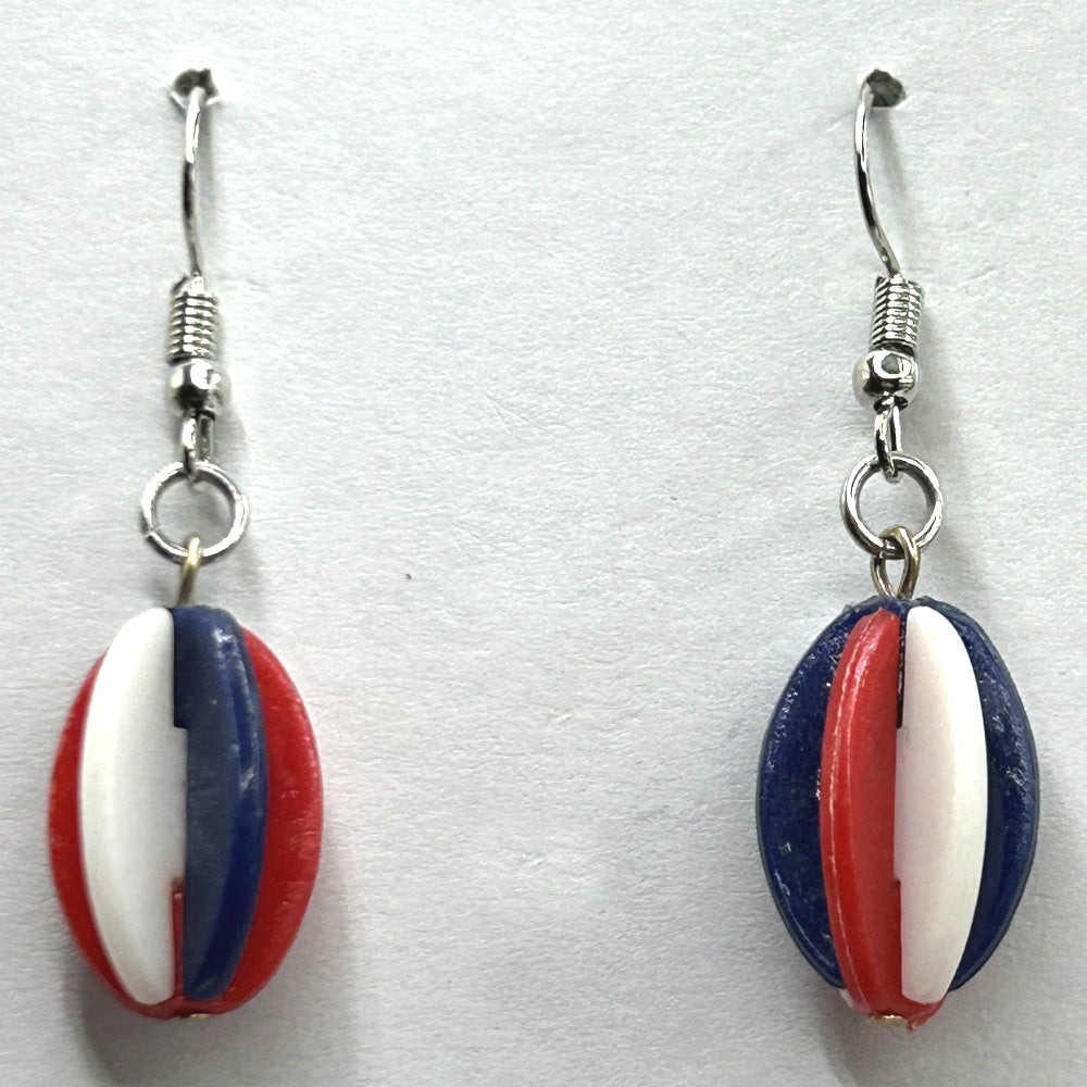 Patriotic Plastic Spinner Earrings