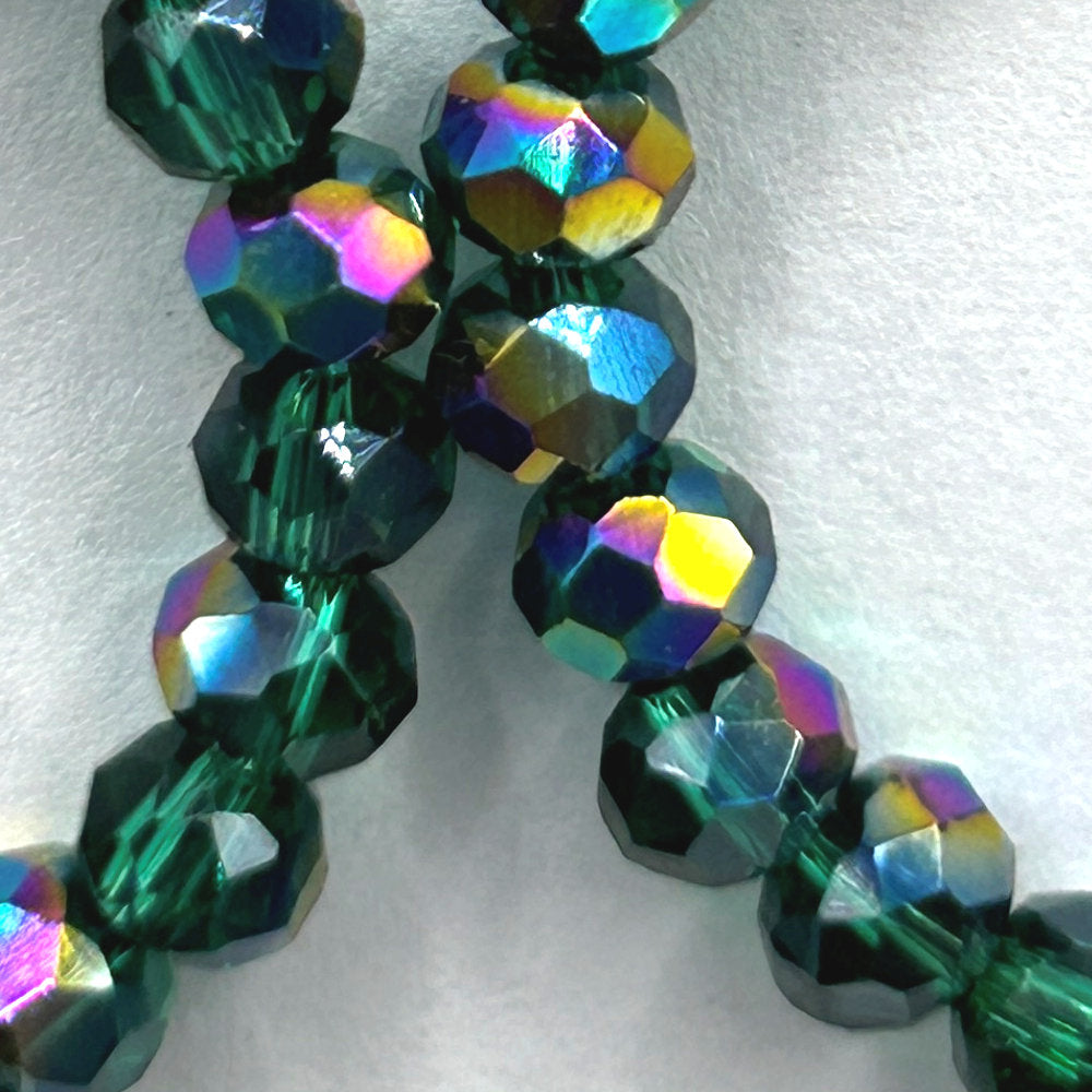 Green Aurora Small Loop Earrings