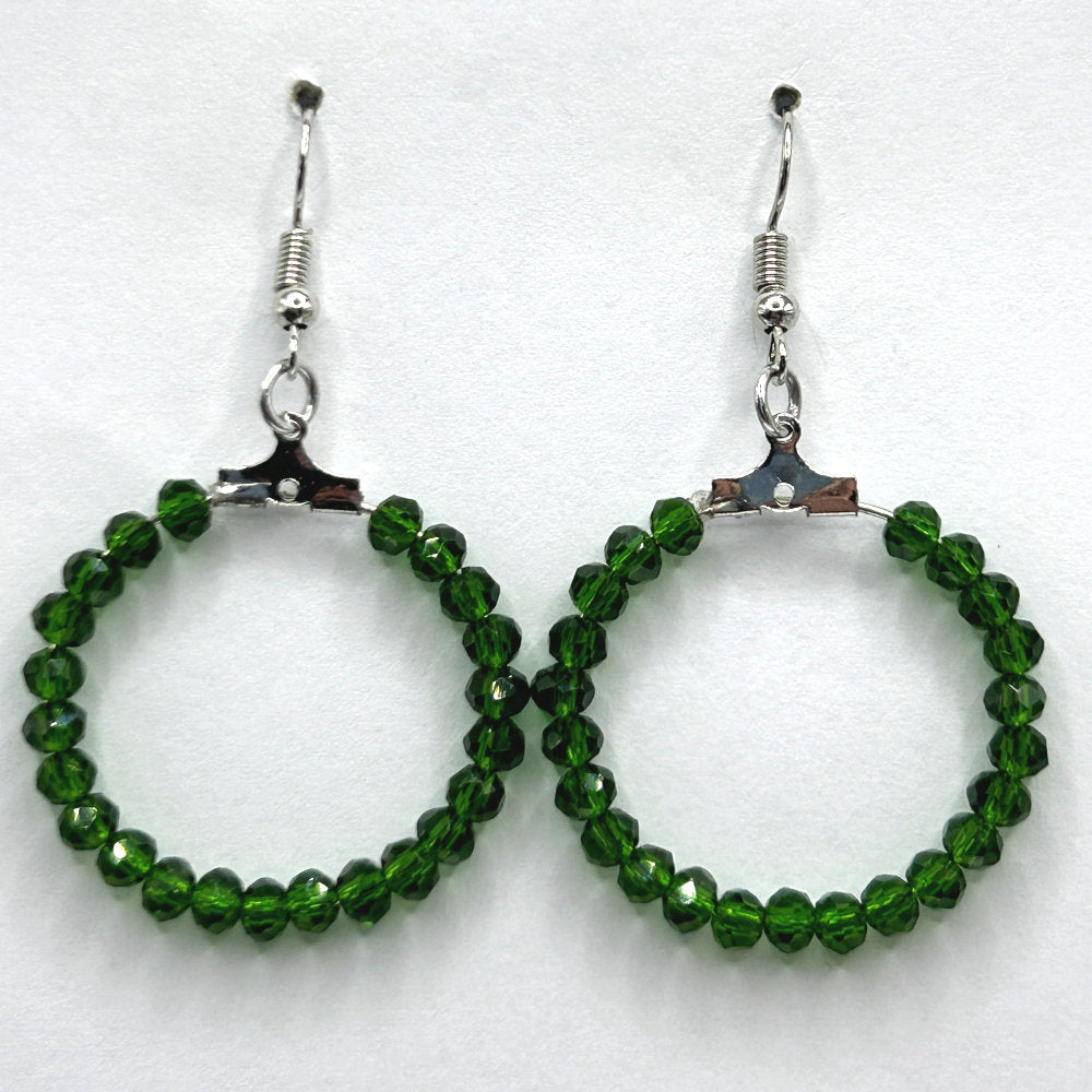 Evergreen Medium Loop Earrings