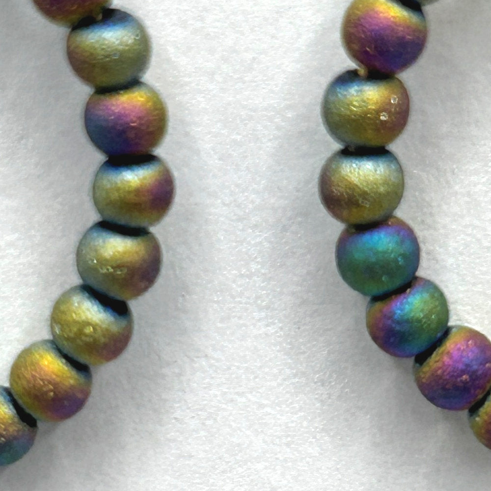 Small Matte Iris Loop Earrings