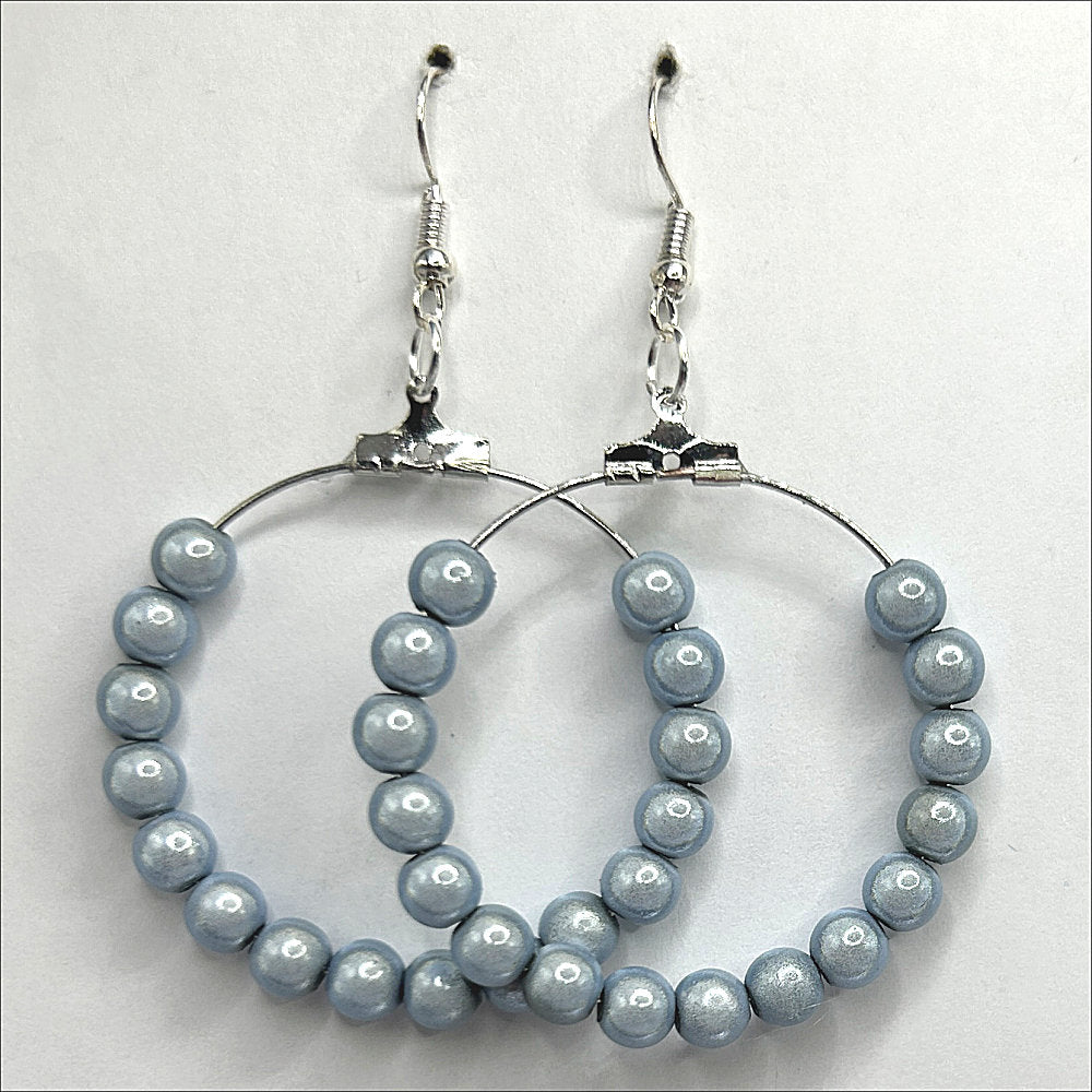 Magic Silver Large Loop Earrings