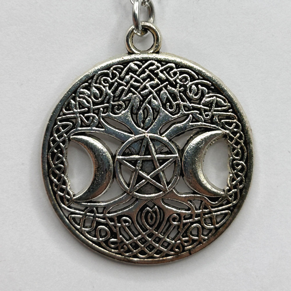 Celestial Double Moon Pendant
