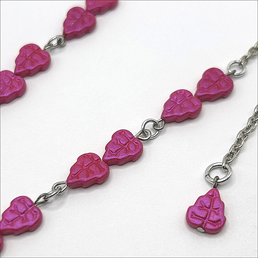 Fuchsia Leaves Necklace