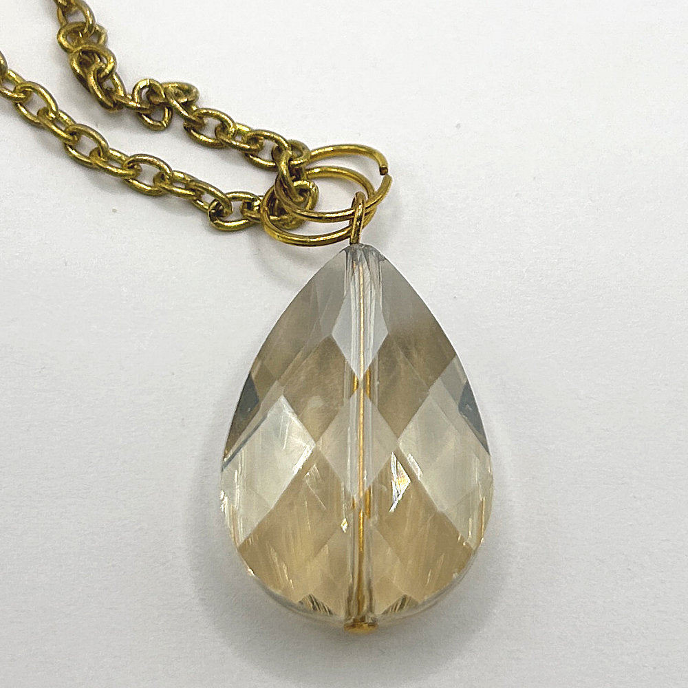 Peach Teardrop Pendant