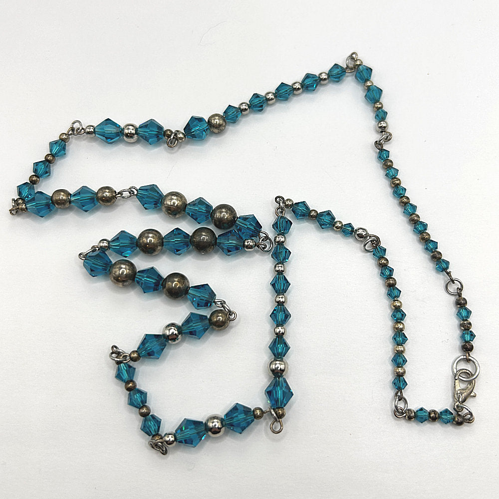 Beautiful Blue Sections Necklace
