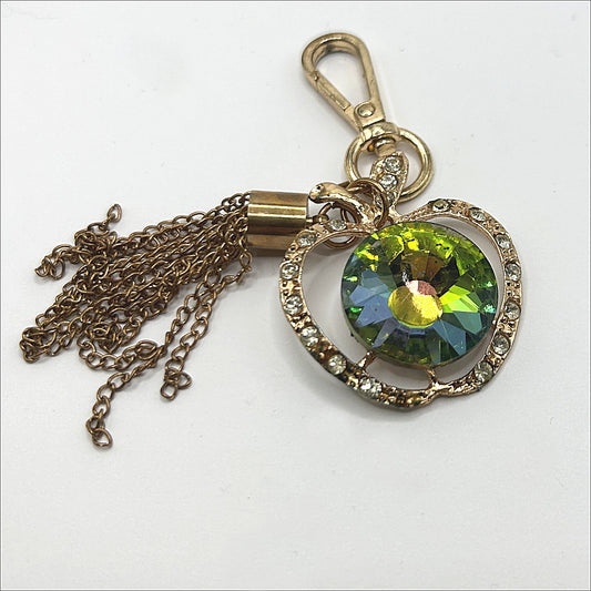 Sparkly Apple Purse Charm