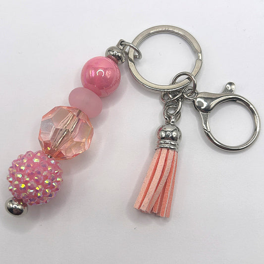 Chunky Mixed Pinks Keyring