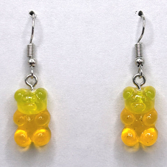 Yellow-Orange Gummy Bear Earrings