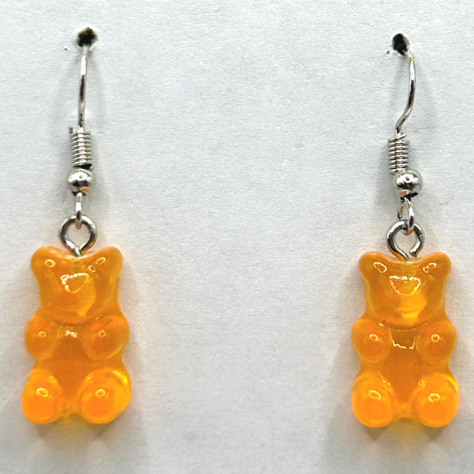 Orange Gummy Bear Earrings
