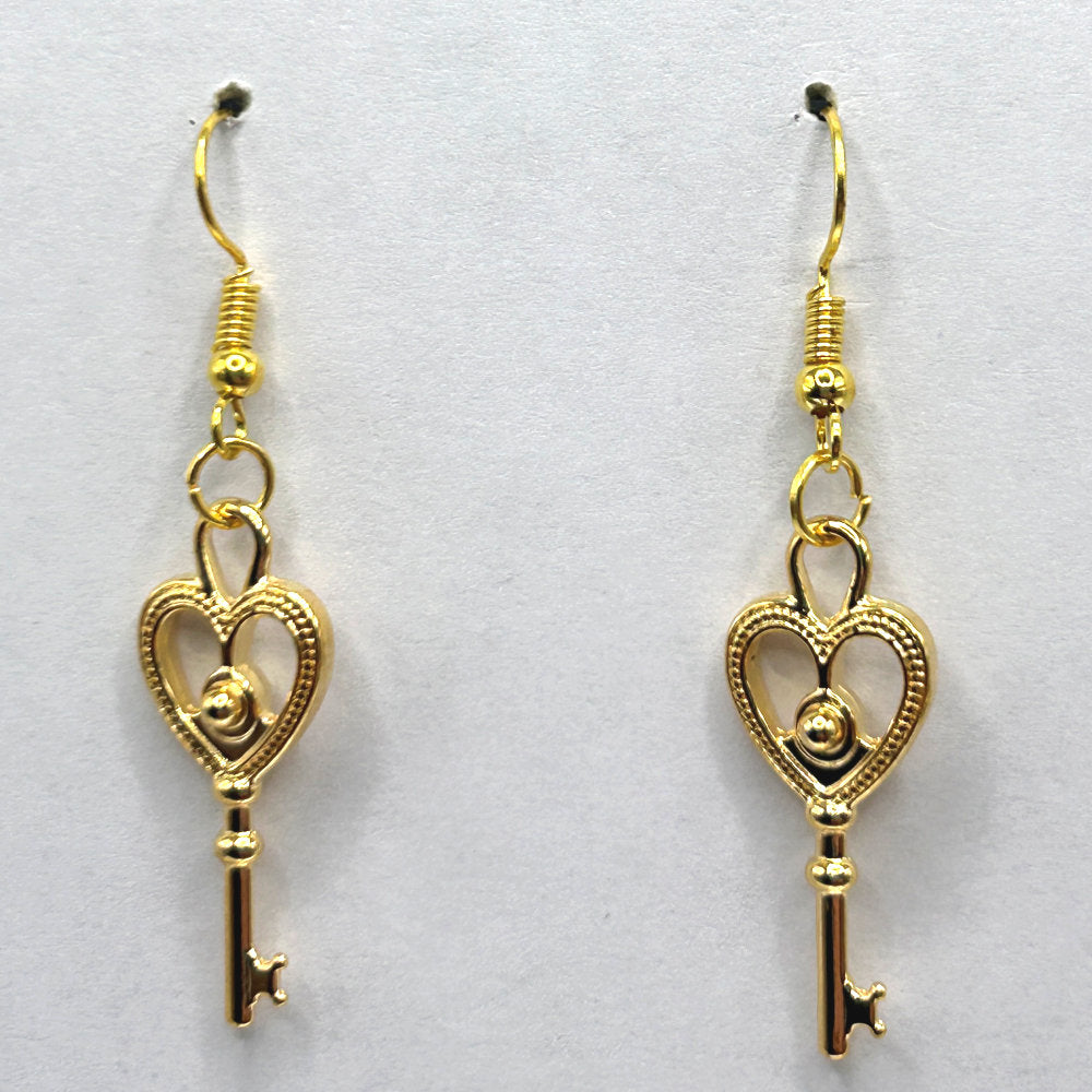 Golden Key Earrings