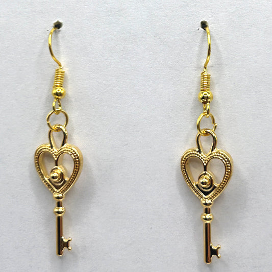 Golden Key Earrings