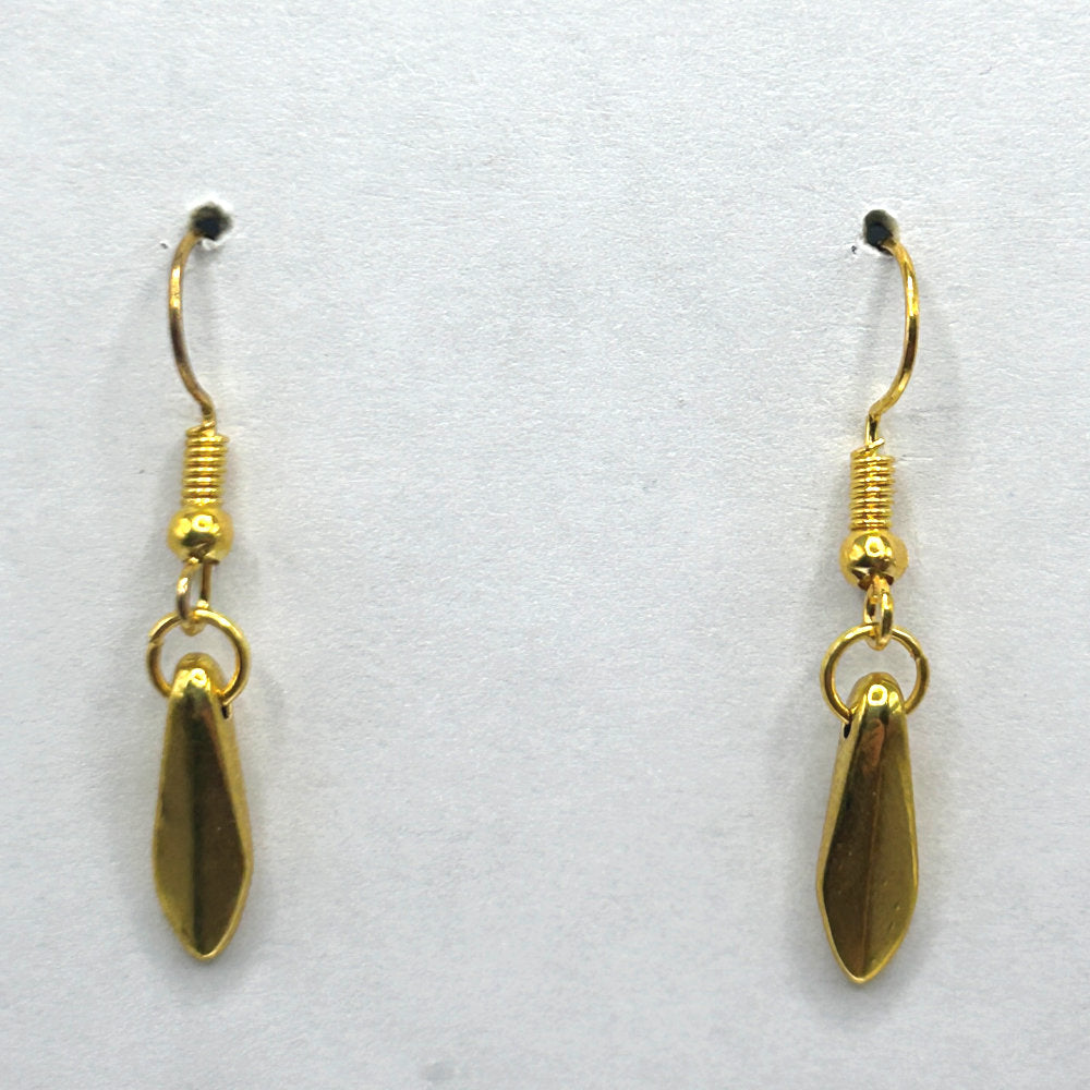 Small Golden Spike/Dagger Earrings