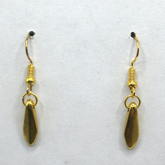 Small Golden Spike/Dagger Earrings