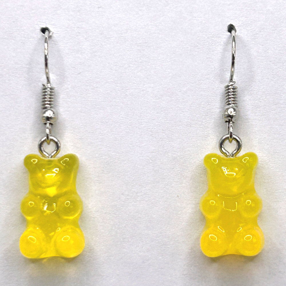 Yellow Gummy Bear Earrings