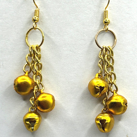 Gold Bell Earrings