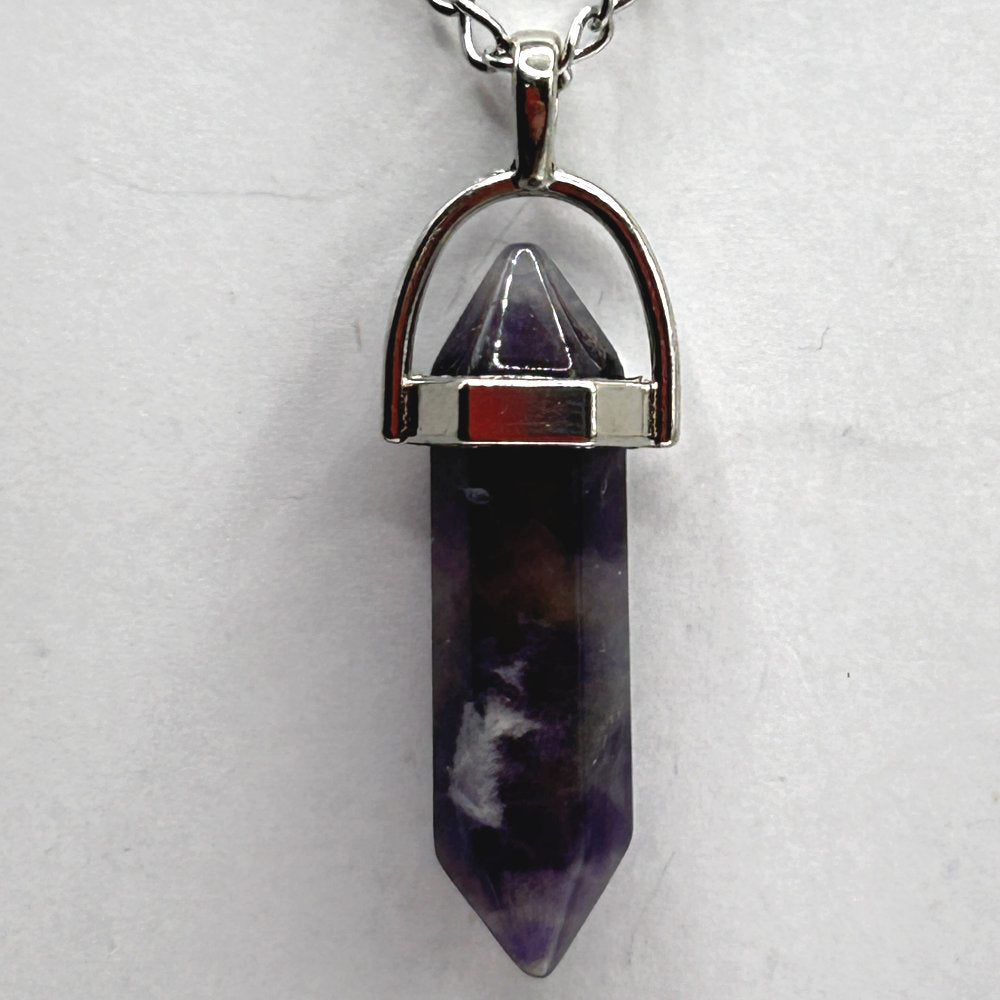 Point Pendant Necklace - Stone