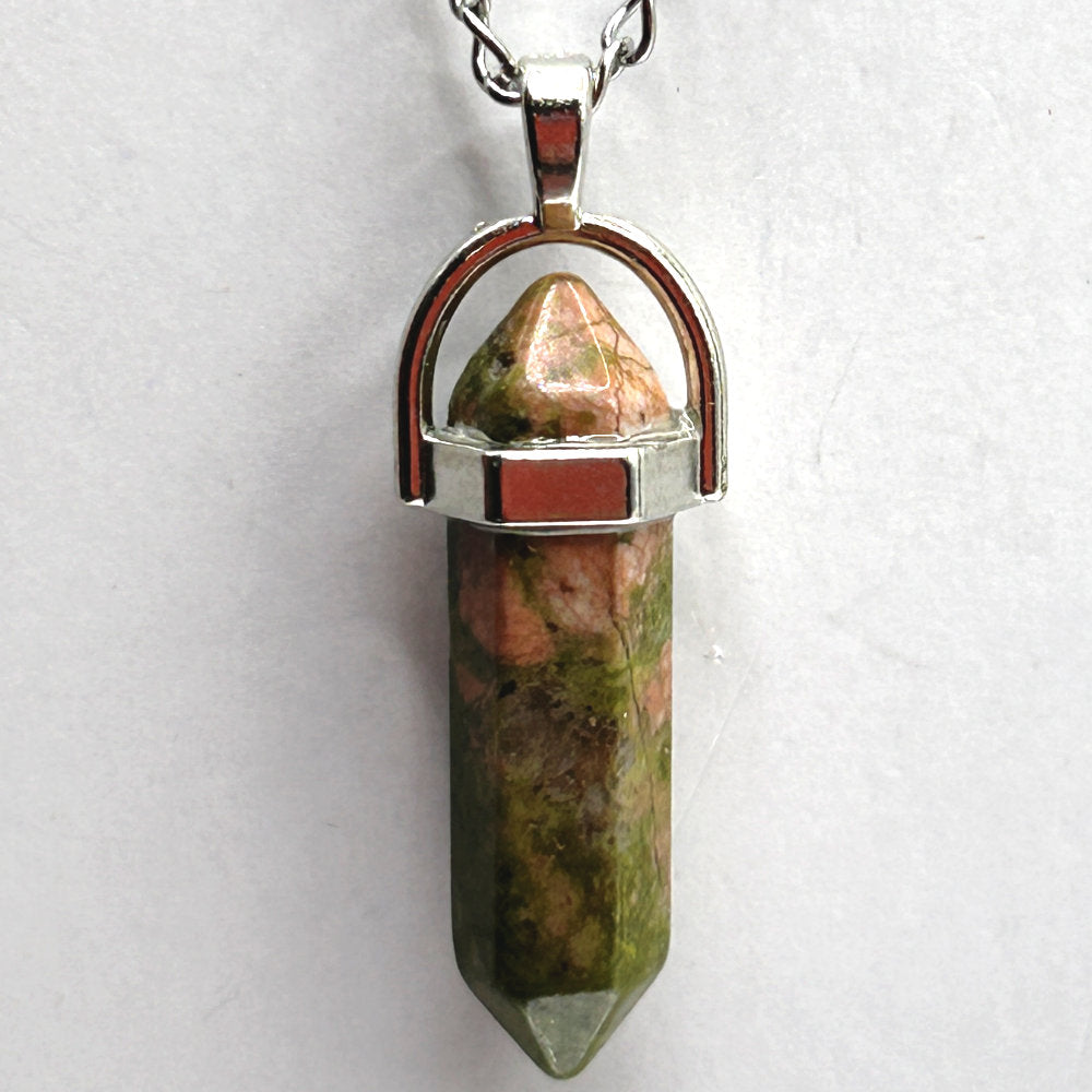 Point Pendant Necklace - Stone