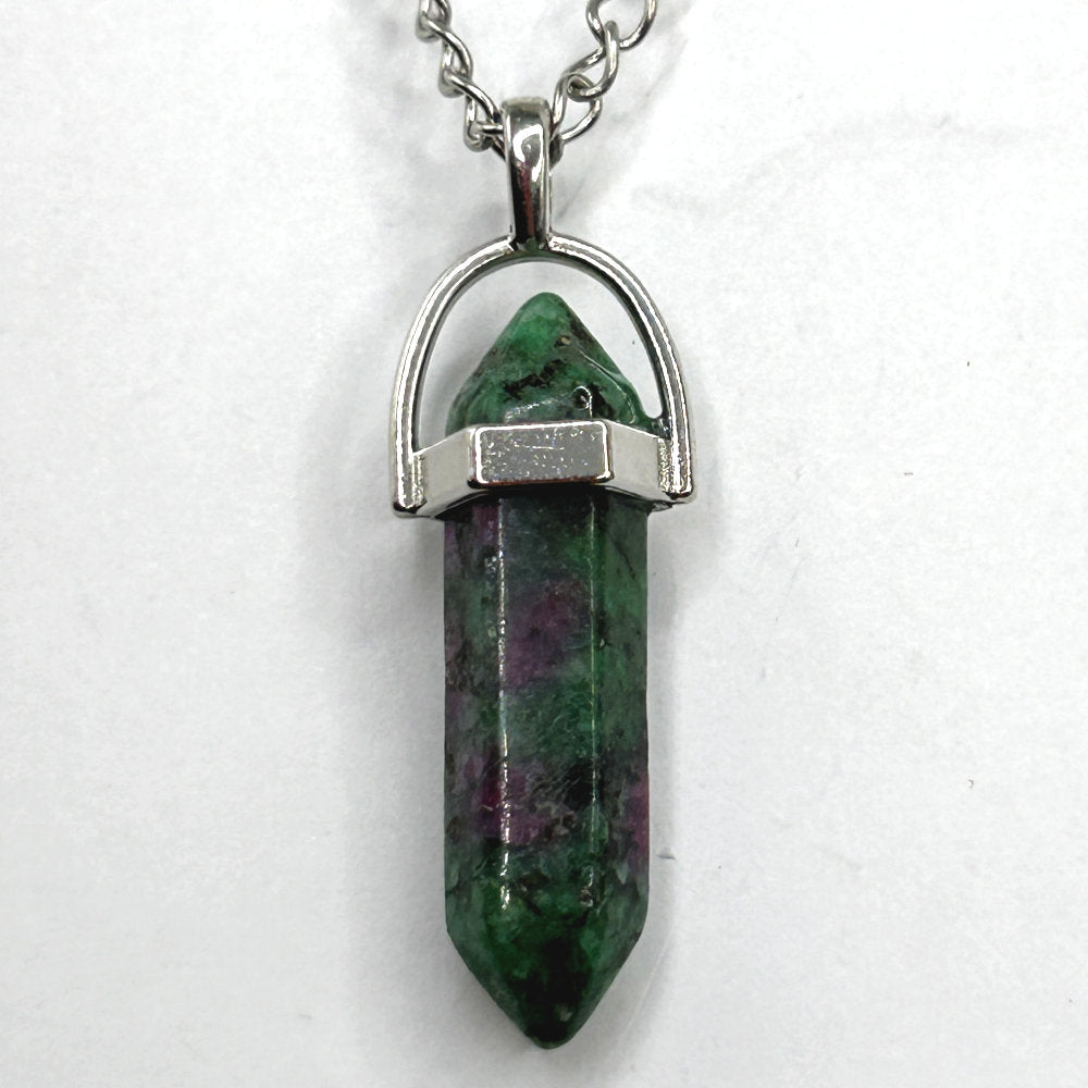 Point Pendant Necklace - Stone