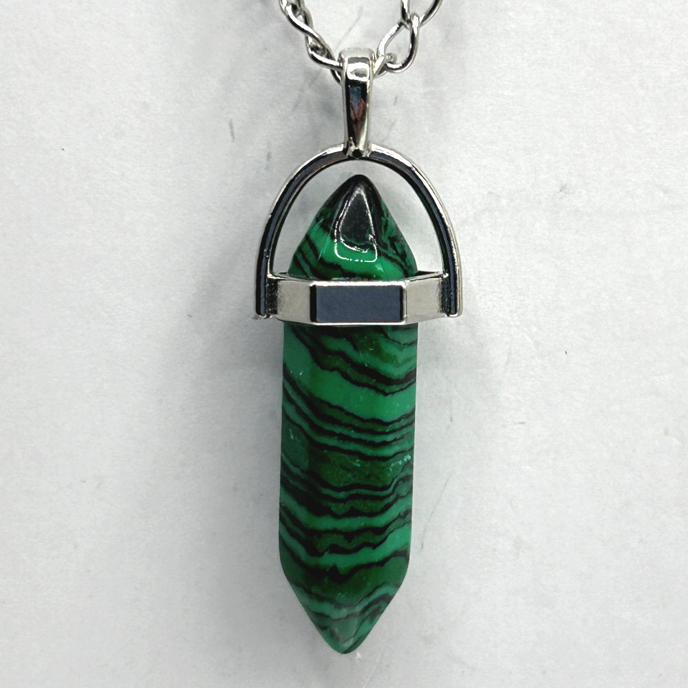Point Pendant Necklace - Stone