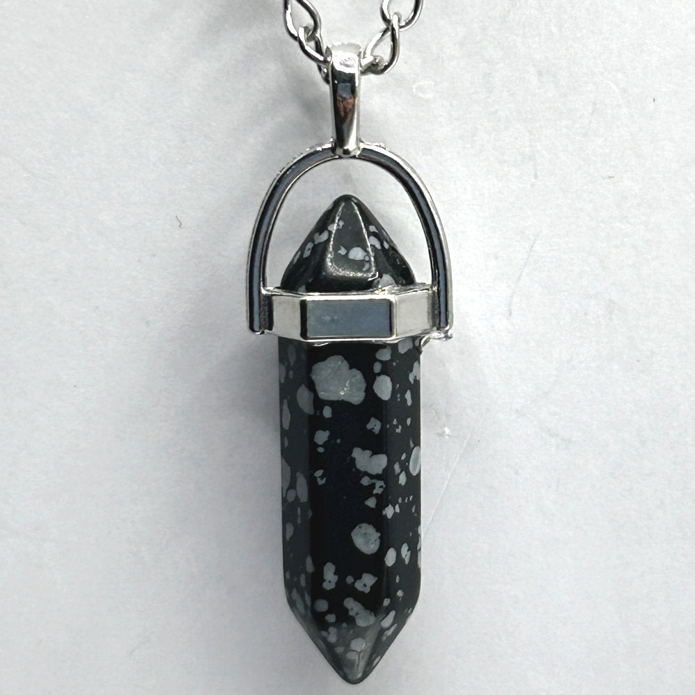 Point Pendant Necklace - Stone