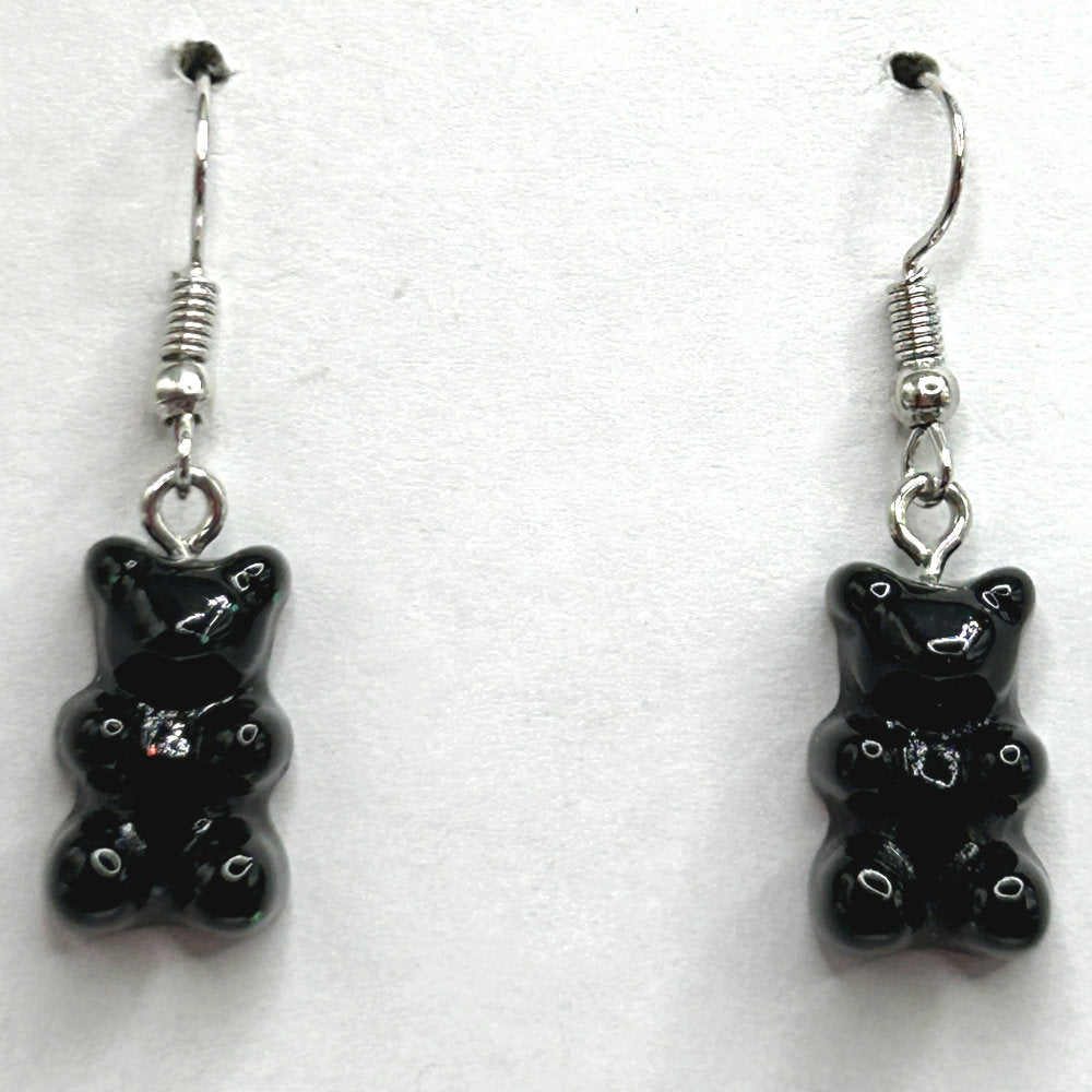 Black Gummy Bear Earrings