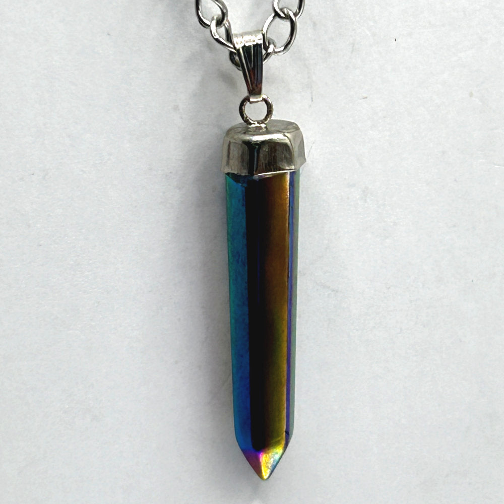 Point Pendant Necklace - Stone