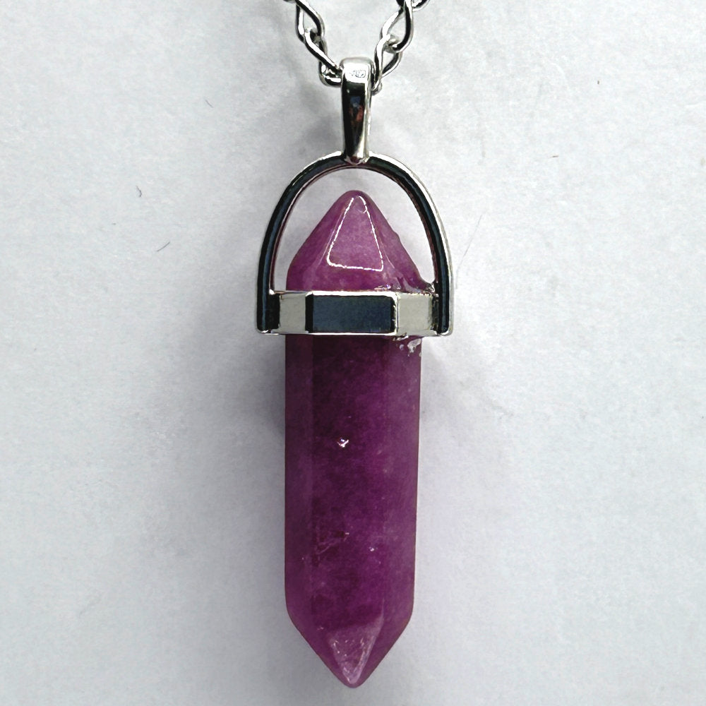 Point Pendant Necklace - Stone