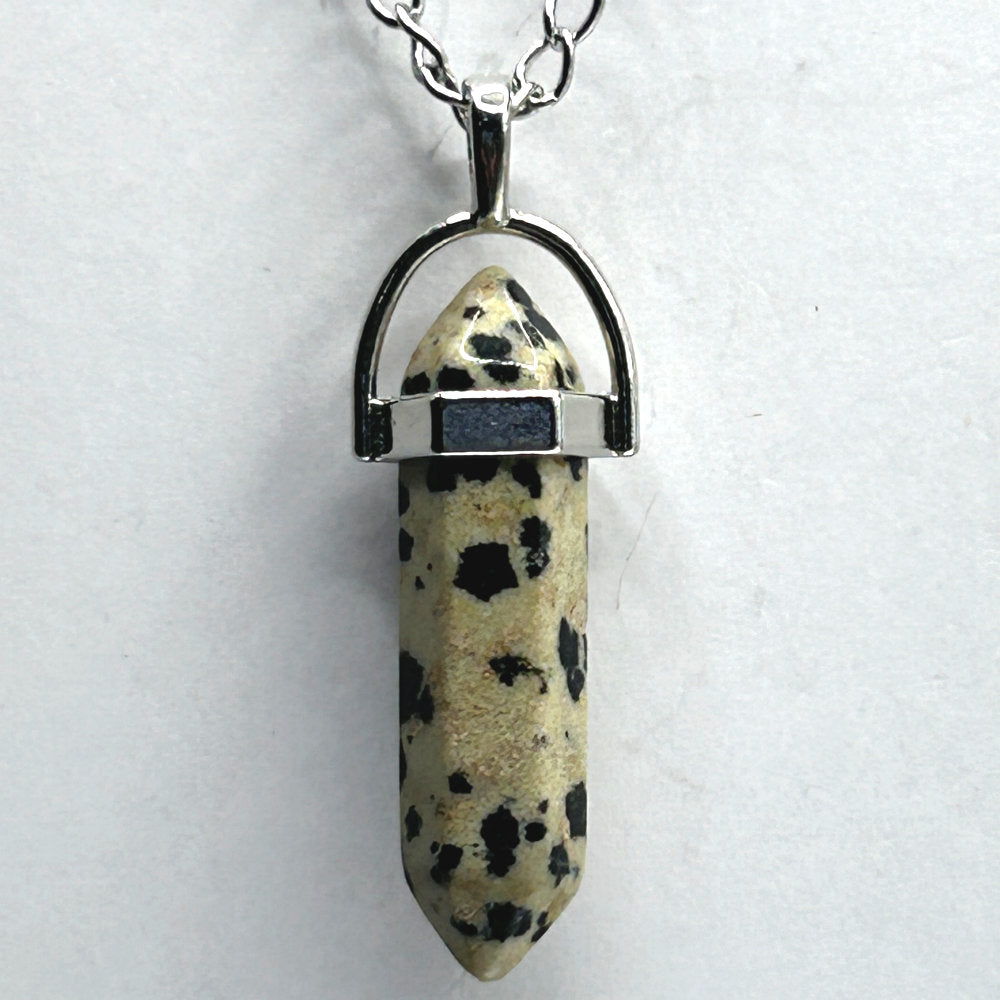 Point Pendant Necklace - Stone