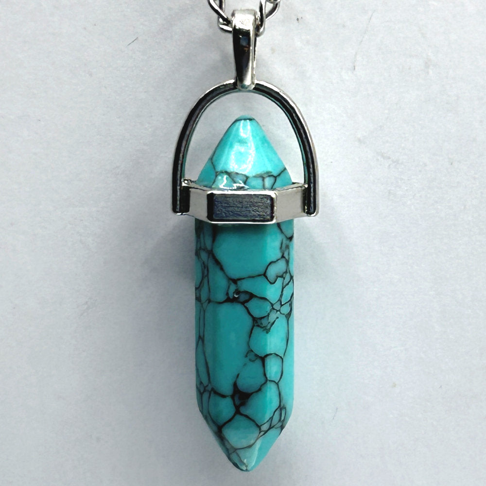 Point Pendant Necklace - Stone