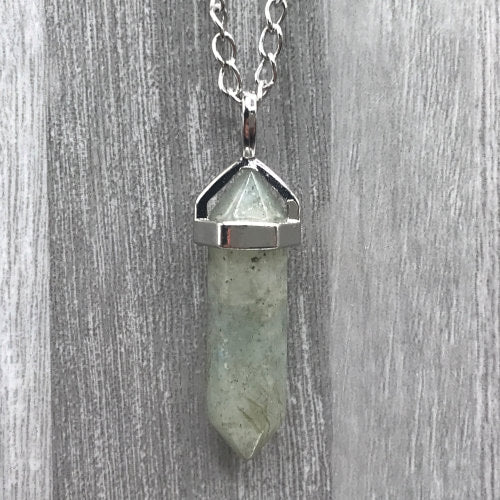 Point Pendant Necklace - Stone