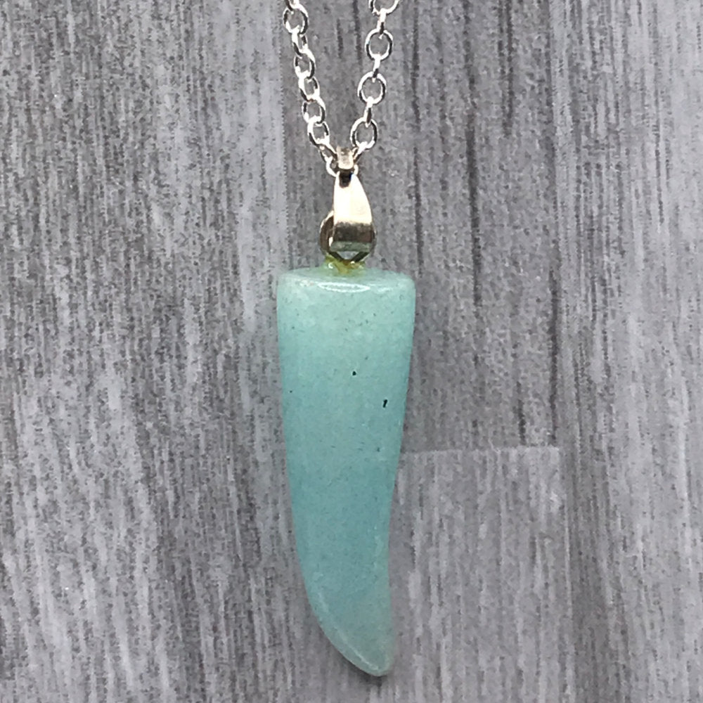 Point Pendant Necklace - Stone