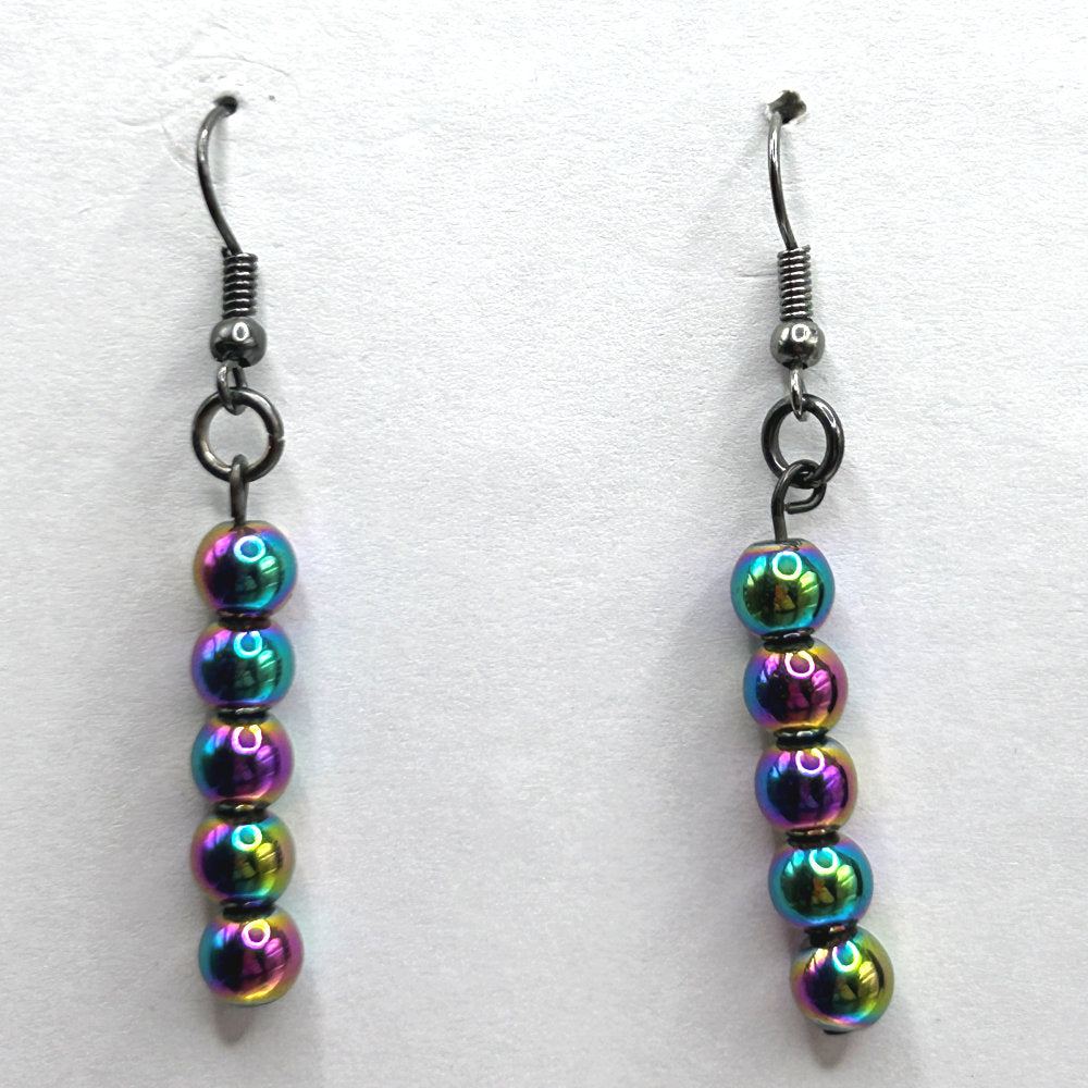Multicolor Ball Drop Earrings