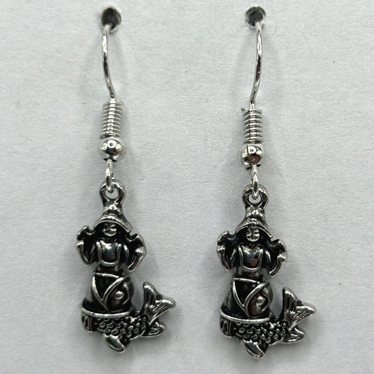 Metal Ganesha Earrings