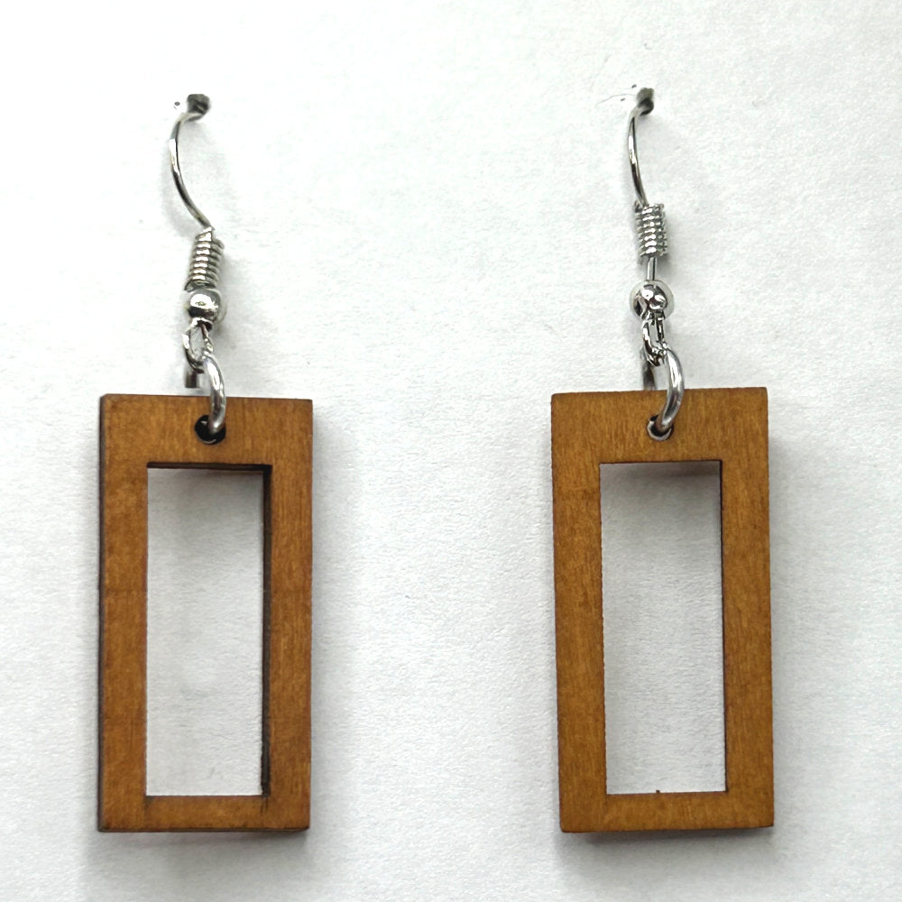 Wooden Frame Earrings