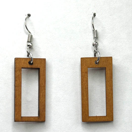 Wooden Frame Earrings