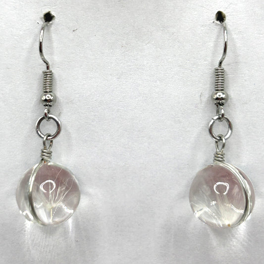 Wisp Glass Ball Earrings