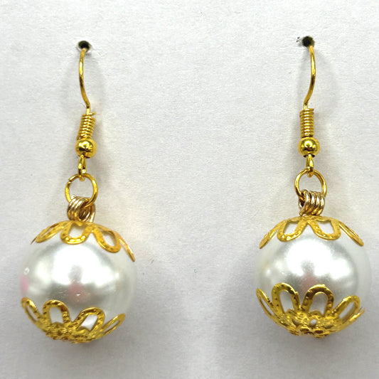 Large Faux Pearl Earrings (HEAVY)
