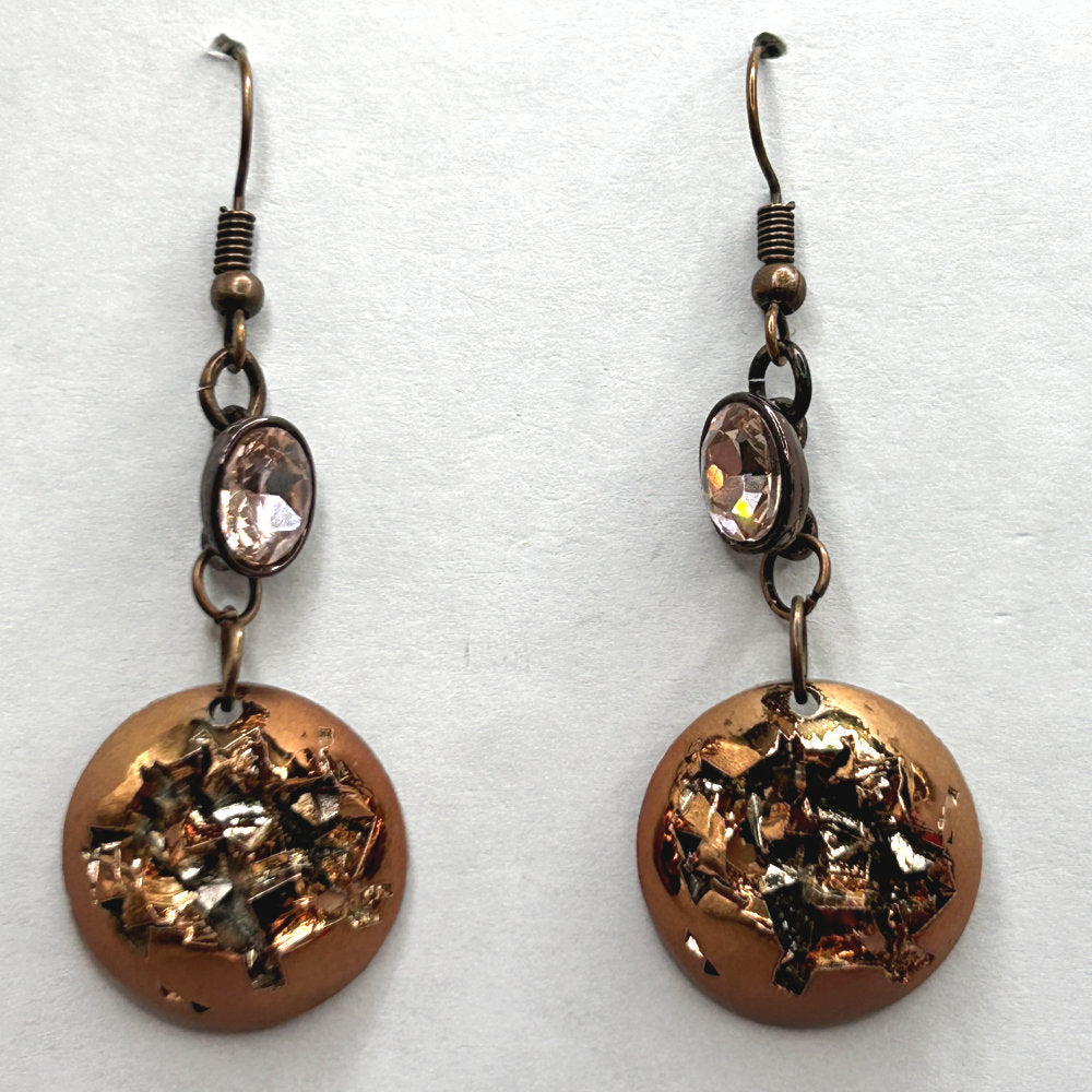 Copper Druzy Earrings