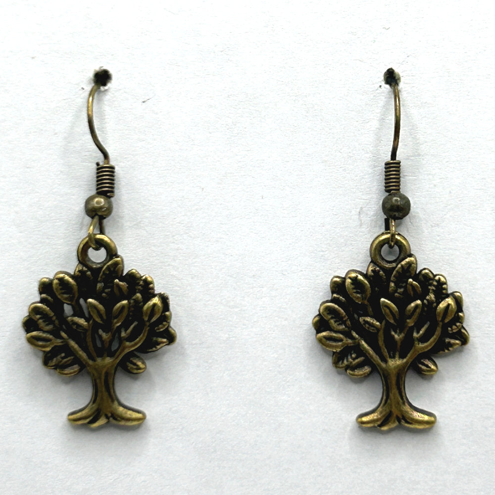 Bronze Tree of Life Earrings