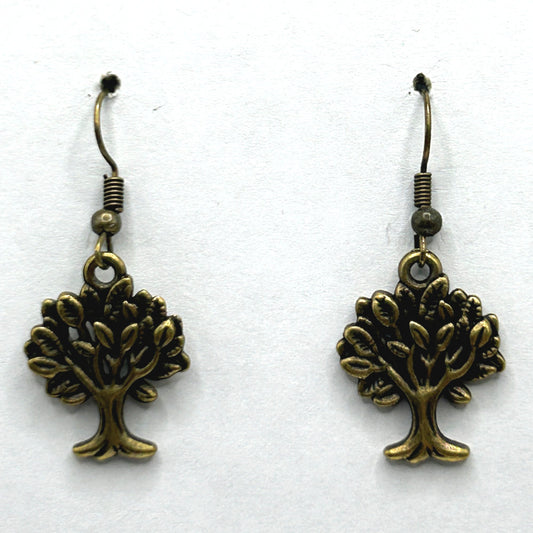 Bronze Tree of Life Earrings